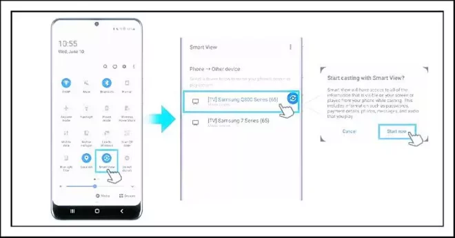 Cara Menggunakan Miracast di HP Samsung