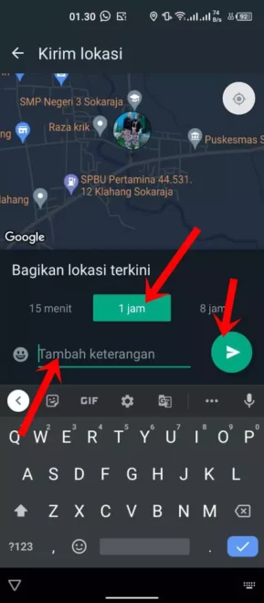 Cara Serlok di WA Secara Live Location Langsung Dengan Akurat 5