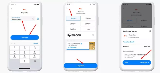 Cara Transfer M Banking Mandiri ke Shopeepay Tanpa Menghubungkan Akun