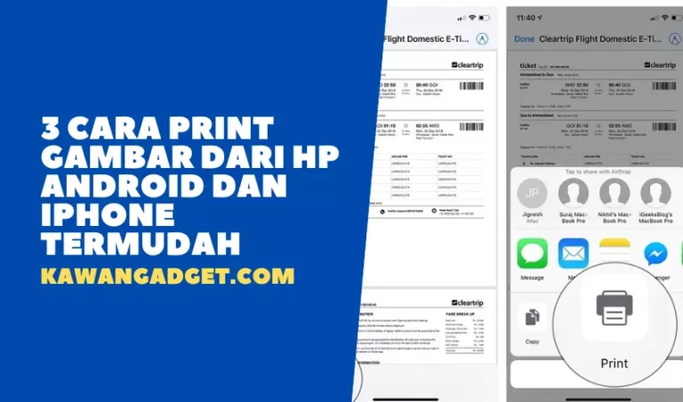 3 Cara Print Gambar Dari HP Android dan iPhone Termudah
