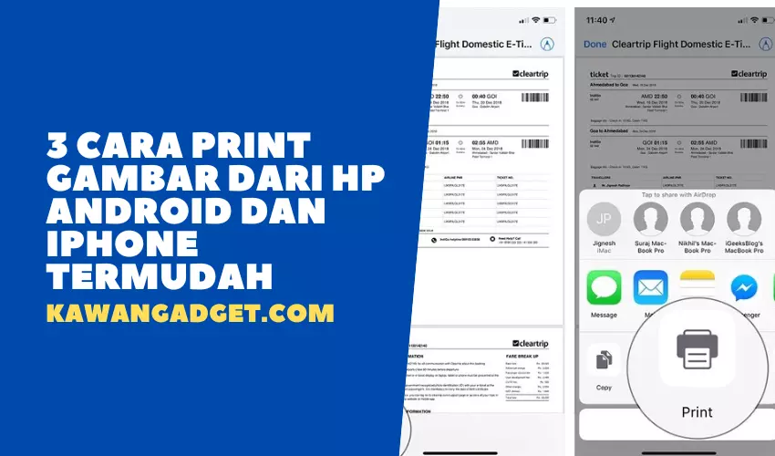 3 Cara Print Gambar Dari HP Android dan iPhone Termudah