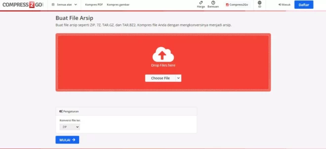 Cara Memperkecil Ukuran File Zip Online Via Compress2Go