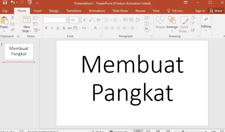 Cara Membuat Pangkat di PPT